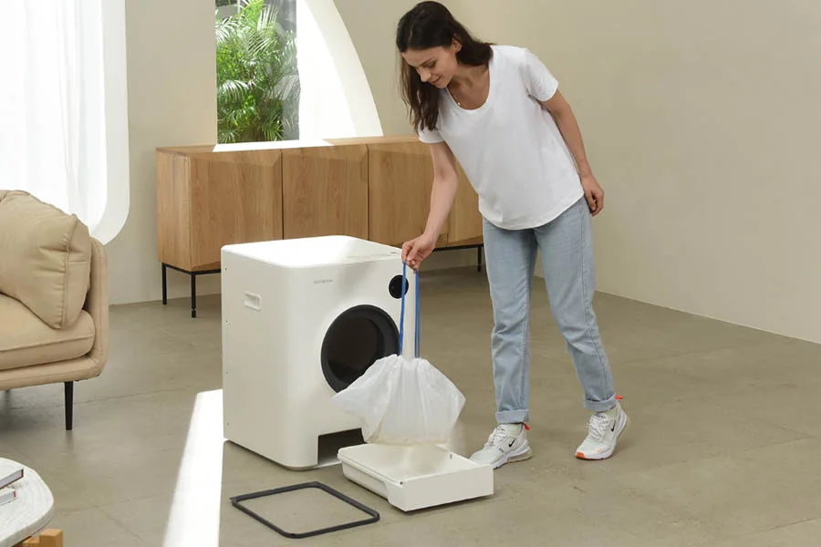 easy clean litter box